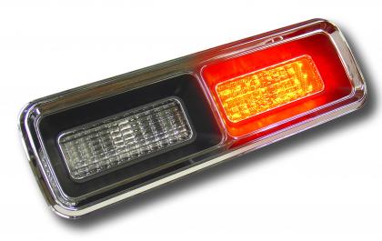 LED panel on behind stock lens. Housing and lens not included.