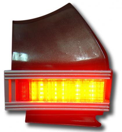 LED panel on behind stock lens. Housing and lens not included.