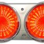 LED panel on behind stock lens. Housing and lens not included.